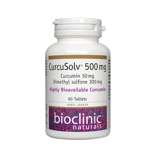 CurcuSolv 500mg 60 tablets - Bioclinic Naturals