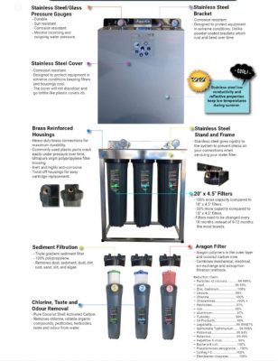 Premium Three Stage Whole House Water Filter