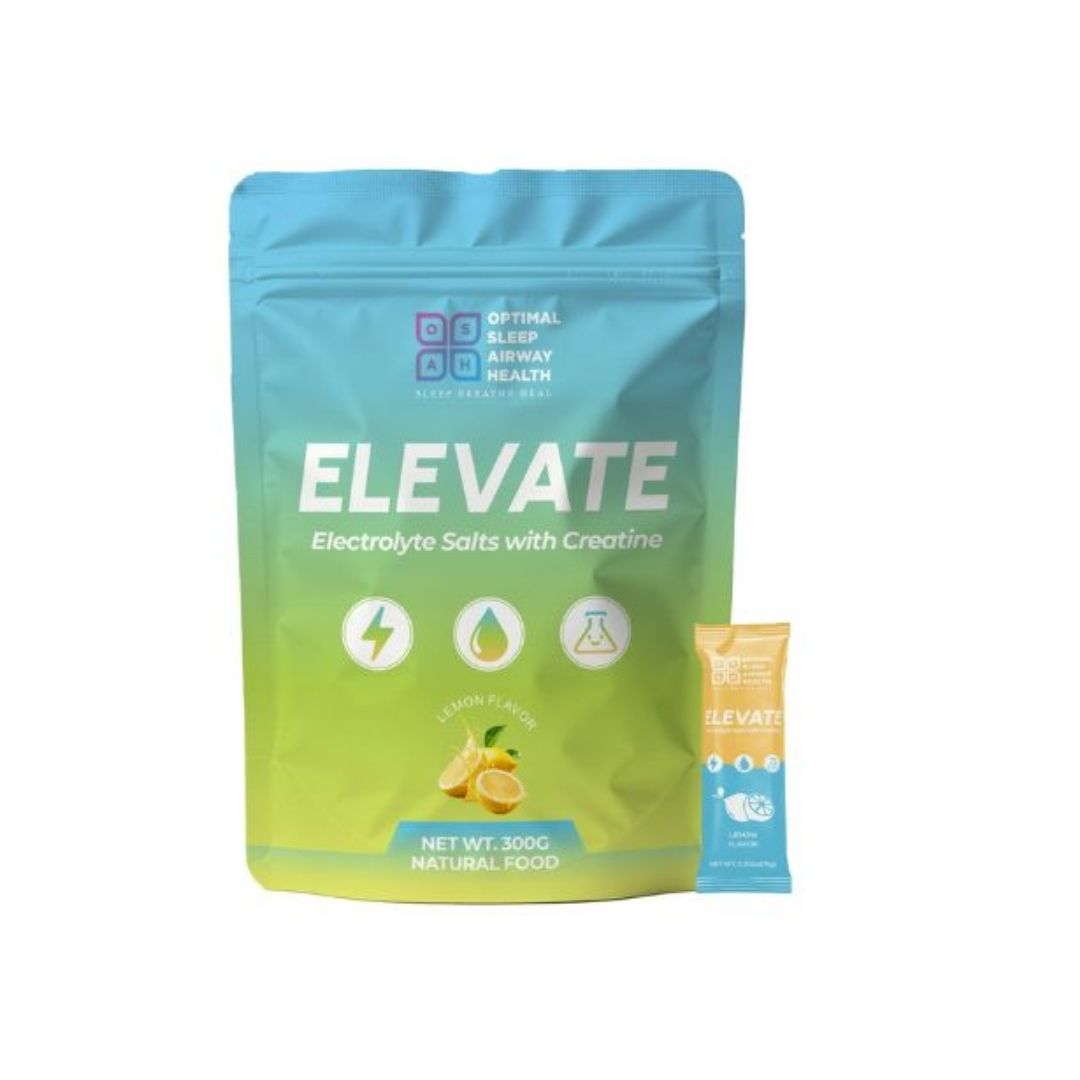 levate Electrolyte Salts with Creatine | Lemon | 30 Sachets | Optimal Sleep Airway Health
