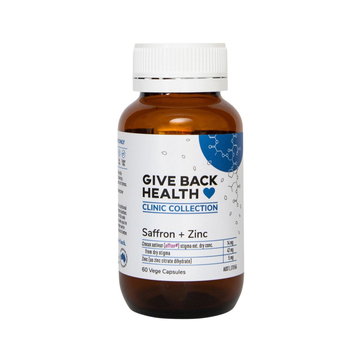 Saffron + Zinc - Give Back Health Clinic Collection
