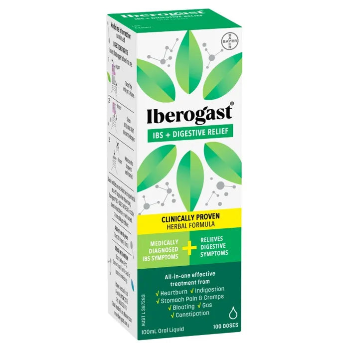 Iberogast IBS + Digestive Relief Clinically Proven Herbal Liquid 100ml