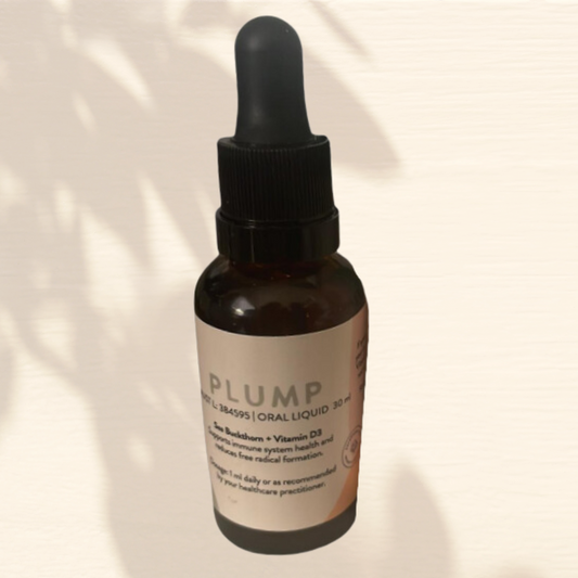 Plump Oral Liquid Sea Buckthorn & VItamin D3 - Vee For Me